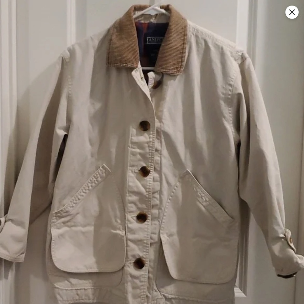 Land's End barn jacket coat size xs 4